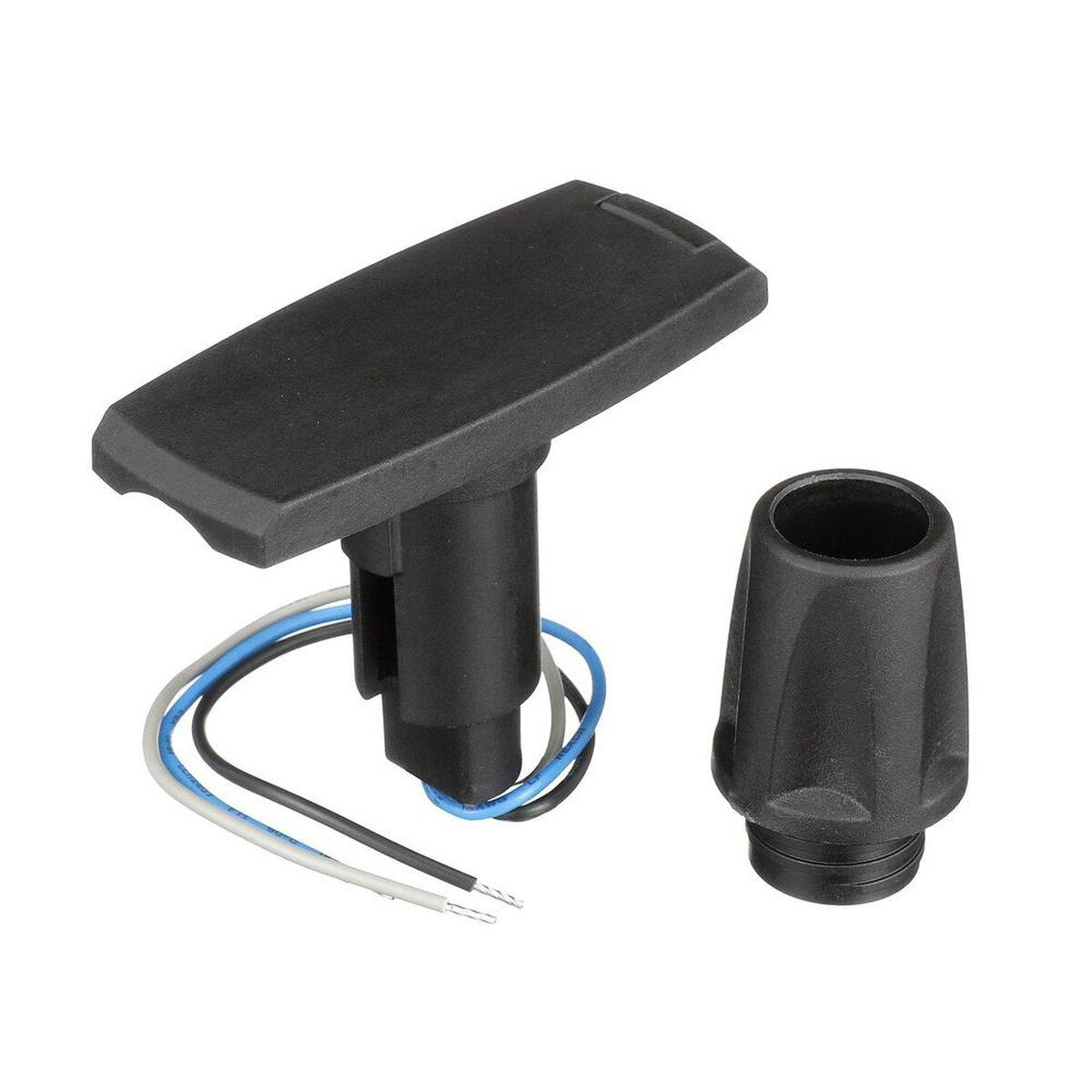 Attwood 910V Series Rectangle Base 3-Pin Black Composite Cover