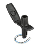 Attwood 910V Series Rectangle Base 3-Pin Black Composite Cover