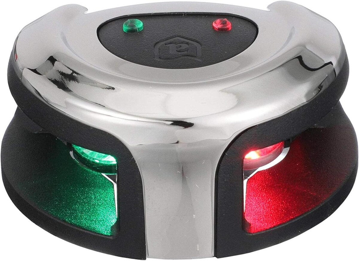 Luz de navegación Attwood LightArmor de montaje en proa - Acero inoxidable - Bicolor - 2NM
