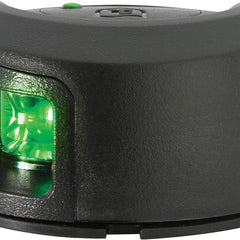 Attwood LightArmor Deck Mount Navigation Light - Black Composite - Starboard (green) - 2NM