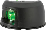 Attwood LightArmor Deck Mount Navigation Light - Black Composite - Starboard (green) - 2NM