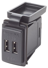 Blue Sea Dual USB Charger - 24V Contura Mount