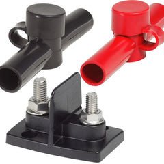 Blue Sea 2018 Dual PowerPost Cable Connectors - 1 X 5/16" - 1 X 3/8"