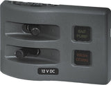 Blue Sea 4302 WeatherDeck Water Resistant Fuse Panel - 2 Position - Grey