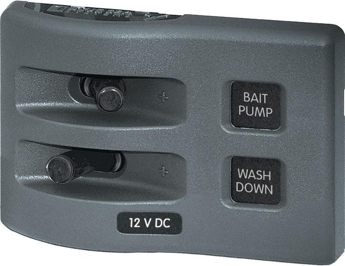 Blue Sea 4303 WeatherDeck® 12V DC Waterproof Switch Panel - 2 Position
