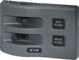 Blue Sea 4303 WeatherDeck® 12V DC Waterproof Switch Panel - 2 Position