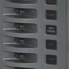 Blue Sea 4308 WeatherDeck Water Resistant Fuse Panel - 8 Position - Grey