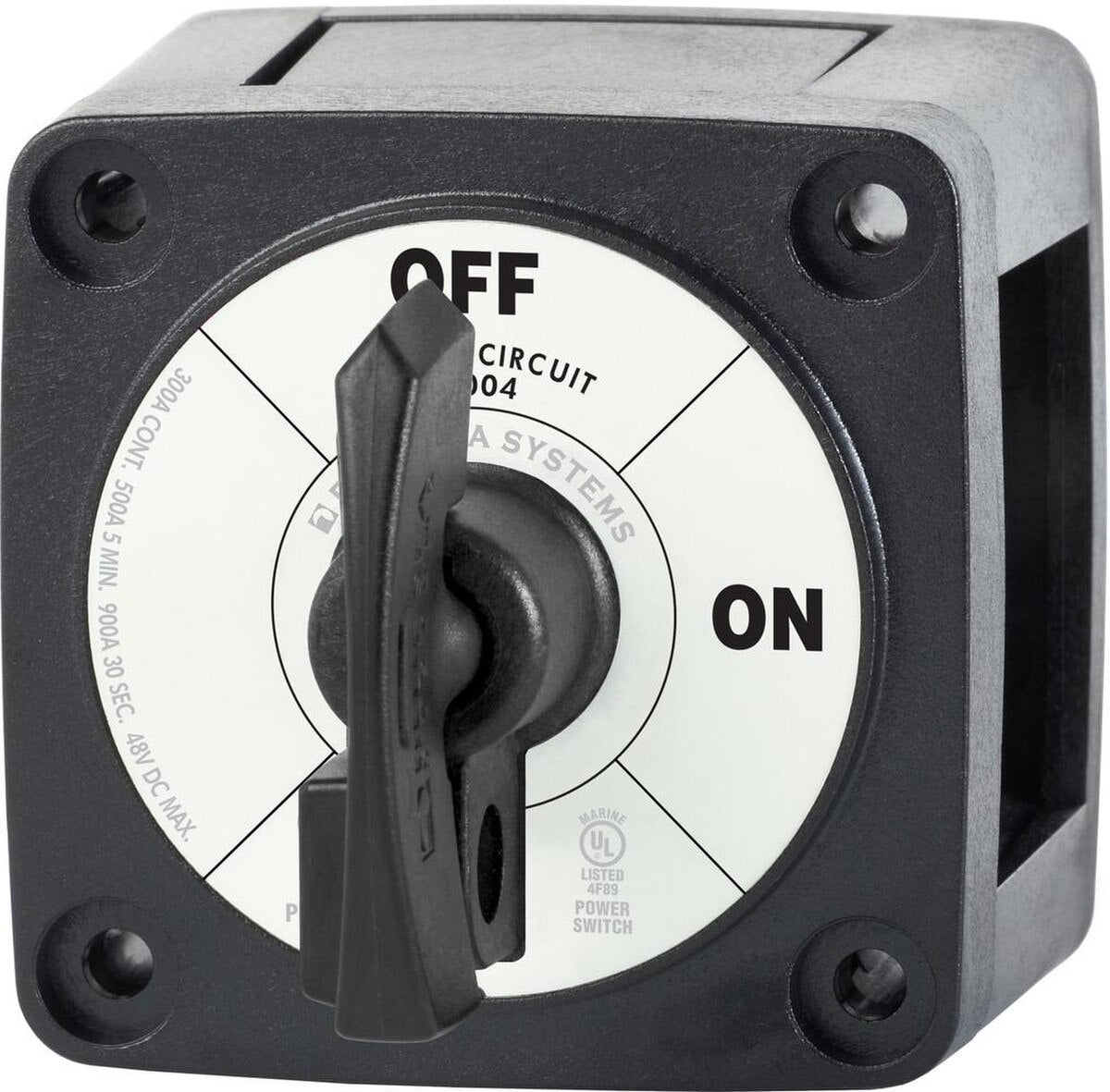 Blue Sea 6004200 Monocircuito ON-OFF con llave de bloqueo - Negro