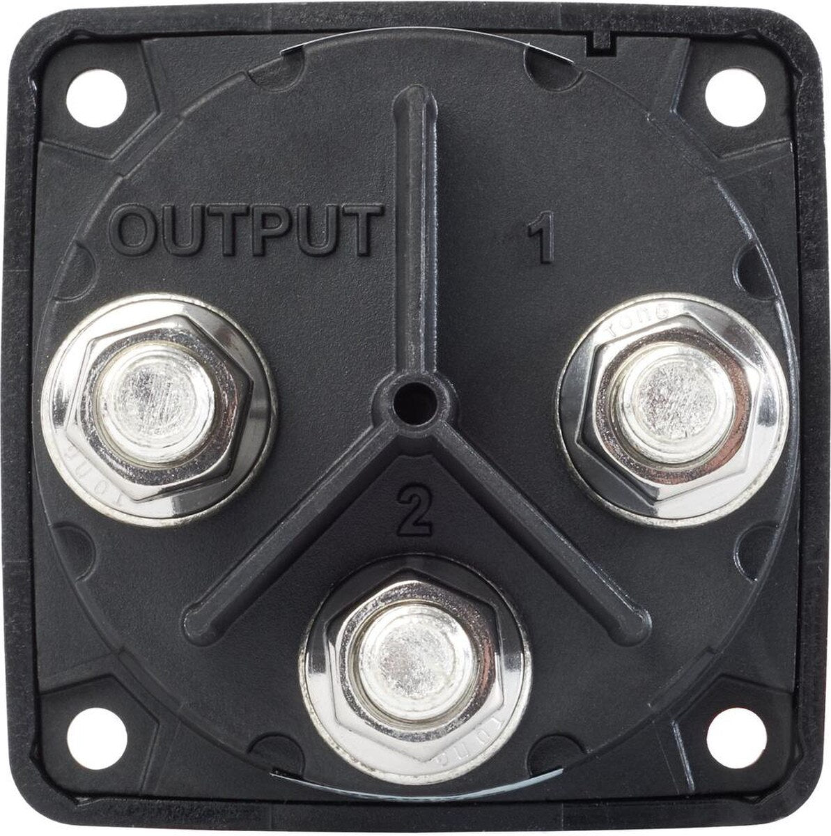 Interruptor de batería selector de 3 posiciones serie m de Blue Sea 6008200 - Negro