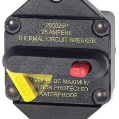 Blue Sea 7080 25 Amp Circuit Breaker Panel Mount 285 Series