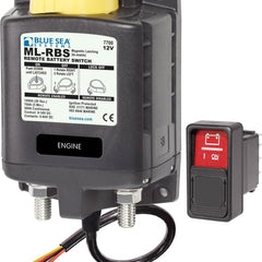 Blue Sea Interruptor remoto de batería de la serie ML 7700 con control manual, 12 V CC