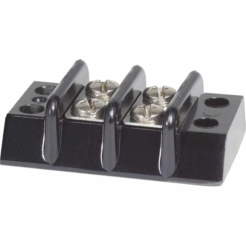 Blue Sea 2402 Terminal Negro 20AMP - 2 Circuitos