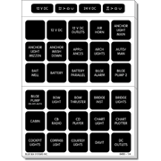 Juego de etiquetas de formato cuadrado Blue Sea 4217 - 120