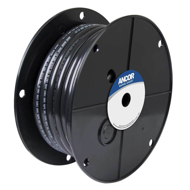 Ancor Black 1/0 AWG Battery Cable - 25'