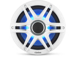 Clarion CMSP Series 7.7" Marine Speakers w/ Classic Grill w/ RGB Lighting - CMSP-771RGB-SWG