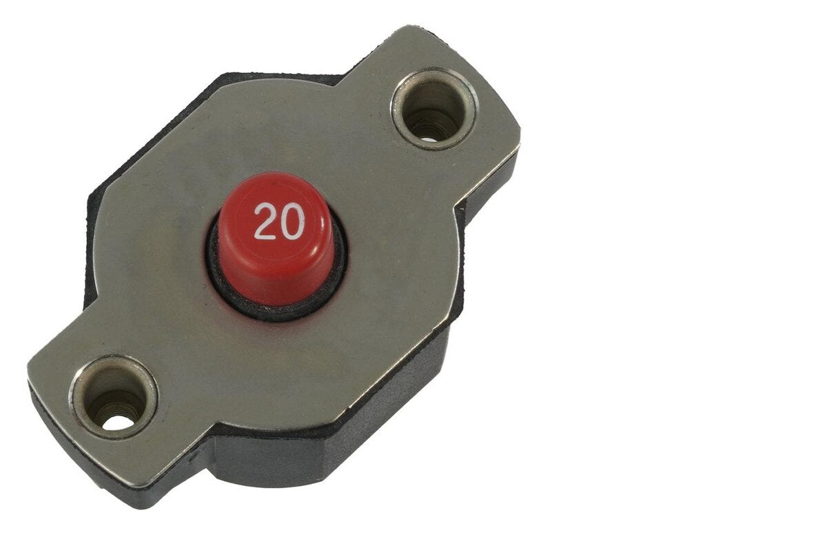 Egis 20A Push Button Circuit Breaker - Reset Only