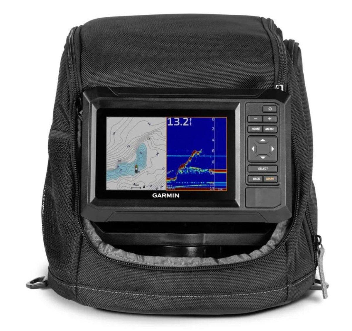 Garmin ECHOMAP™ UHD2 Keyed 5" cv Ice Fishing Bundle w/ECHOMAP™ UHD2 53cv & Dual Beam-IF Transducer