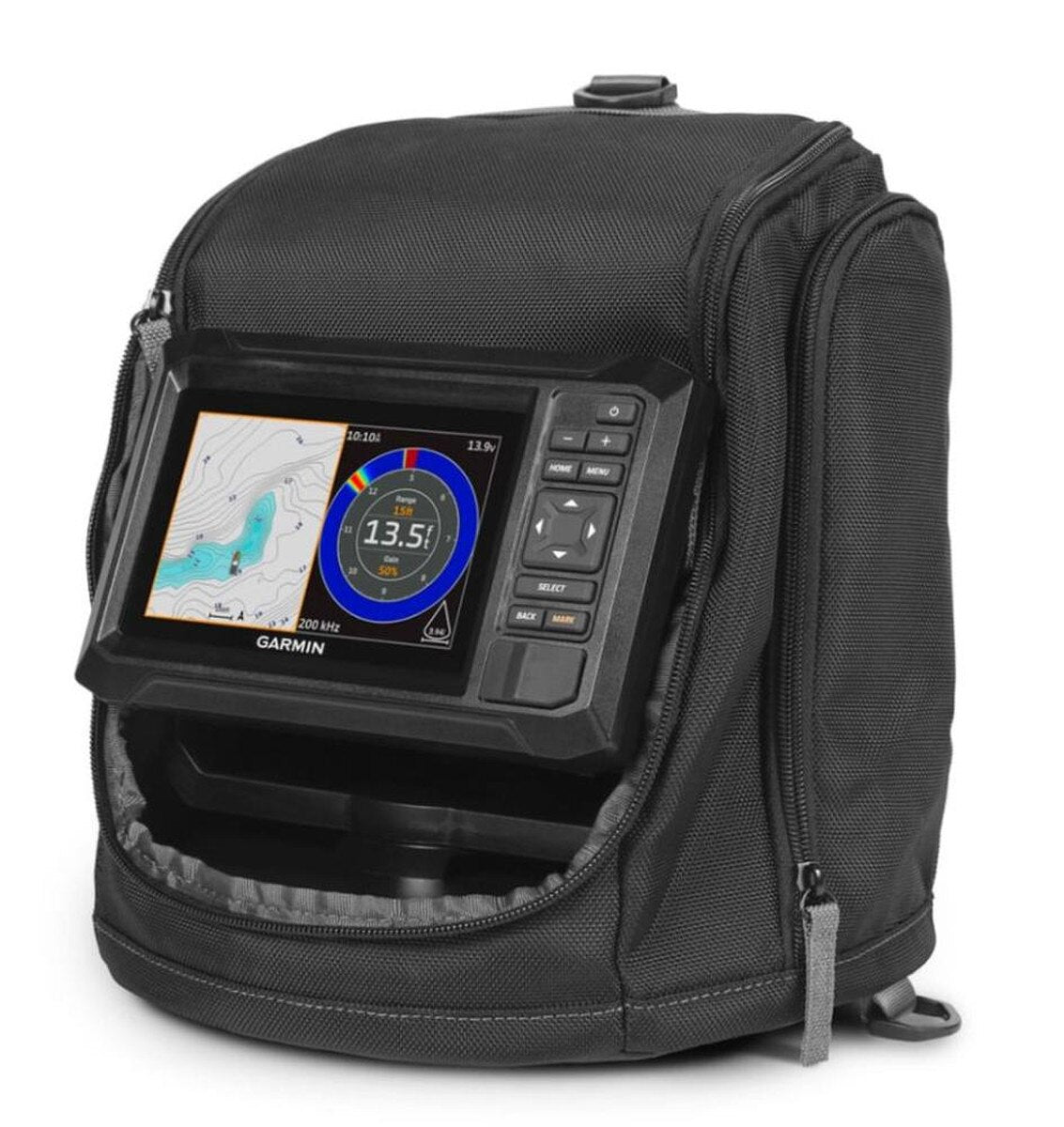 Garmin ECHOMAP™ UHD2 Keyed 5" cv Ice Fishing Bundle w/ECHOMAP™ UHD2 53cv & Dual Beam-IF Transducer