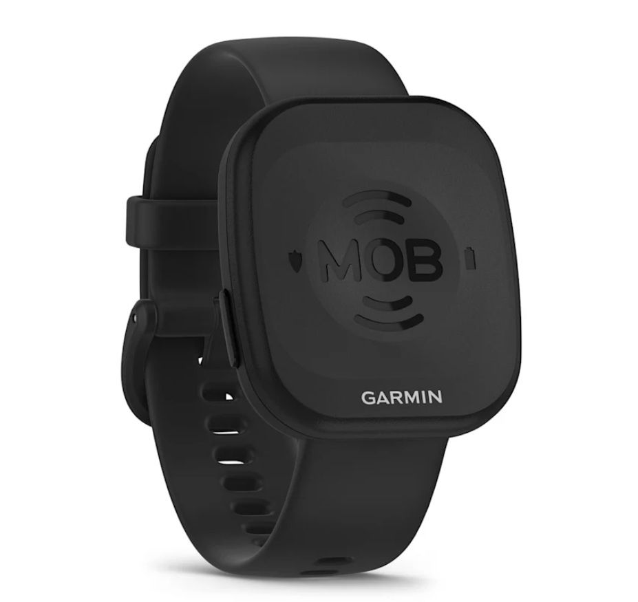 Etiqueta Garmin MOB con correa de liberación rápida negra