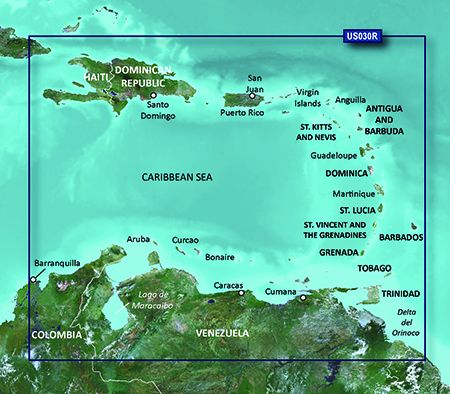Garmin BlueChart® g3 HD - HXUS030R - Southeast Caribbean - microSD™/SD™