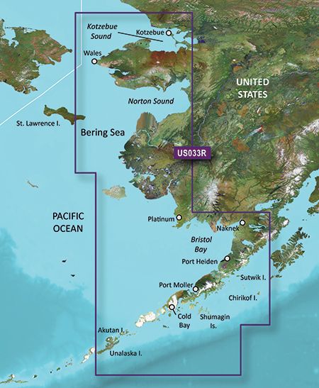 Garmin BlueChart® g3 Vision® HD - VUS033R - Bristol Bay - Kotzebue Snd. - microSD™/SD™