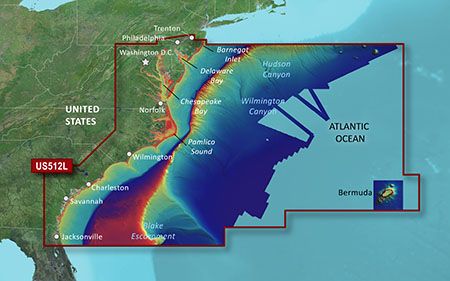 Garmin BlueChart® g3 Vision® HD - VUS512L - Mid-Atlantic - microSD™/SD™