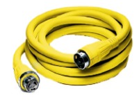 Cable de alimentación Hubbell HBL61CM53 de 50 A, 125 V y 50 pies