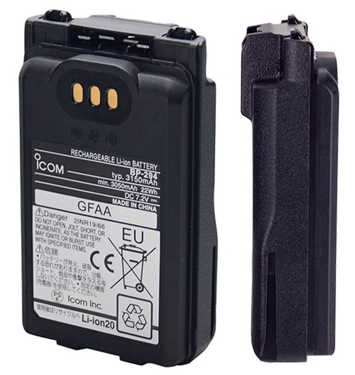 Icom BP-294 Li-Ion Battery f/F52D & M85 3150 mAh