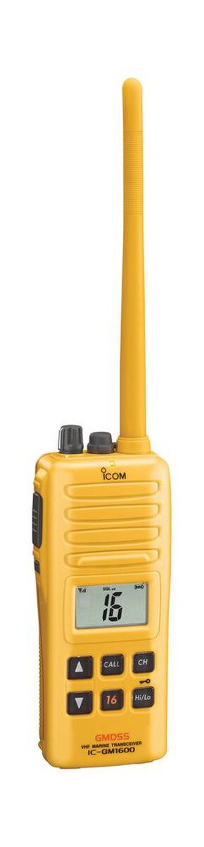 Radio VHF portátil Icom IC-GMDSS con batería BP-234 y cargador