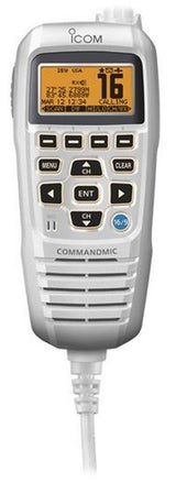 Icom HM195 CommandMic™ IV con pantalla LCD retroiluminada en amarillo - Blanco súper