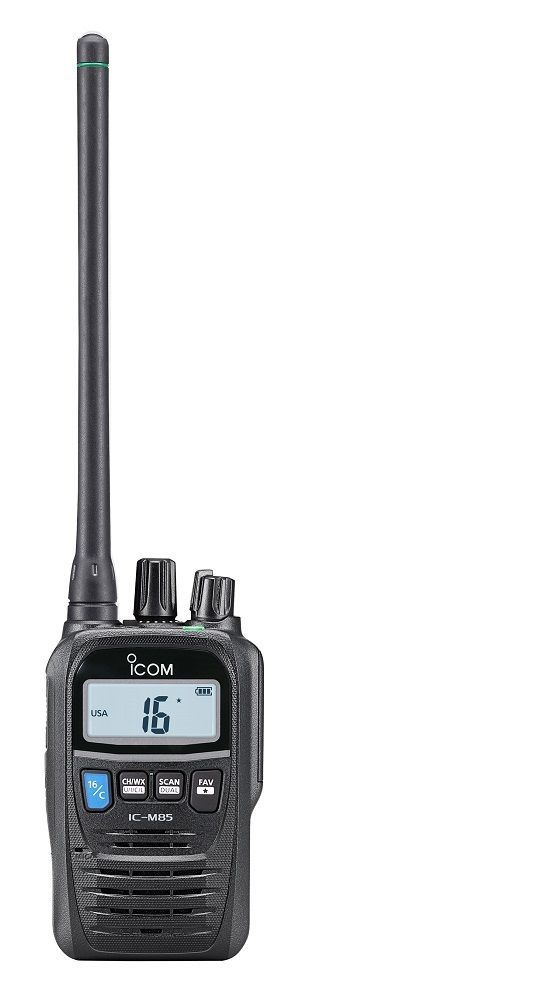 Icom IC-M85UL Intrinsically Safe, Ultra Compact Handheld VHF Marine Radio w/5W Power Output