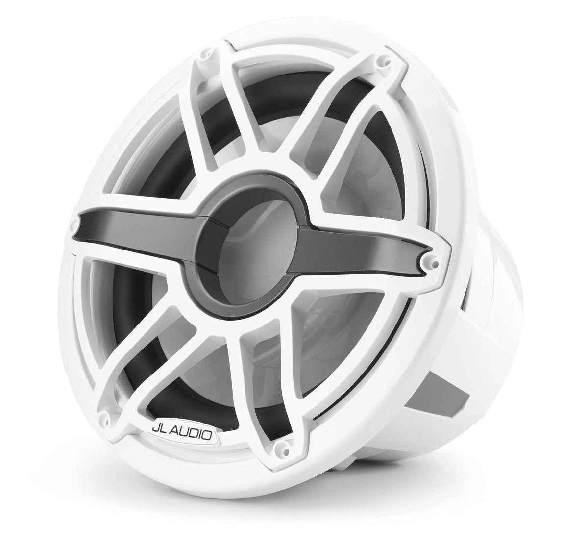 Subwoofer marino JL Audio M7 de 12" con rejilla deportiva en blanco brillante - M7-12IB-S-GwGw-4