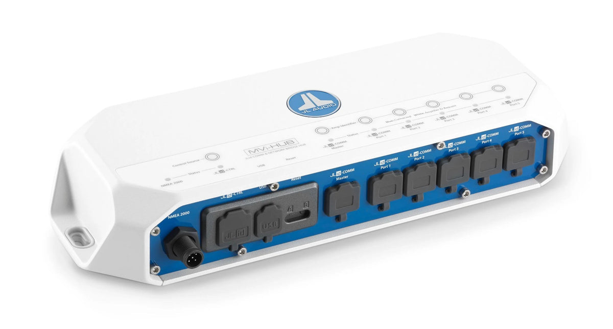 JL Audio JLid™ Comm & Network Bridge Hub f/MVi Amplifiers - MVi-HUB
