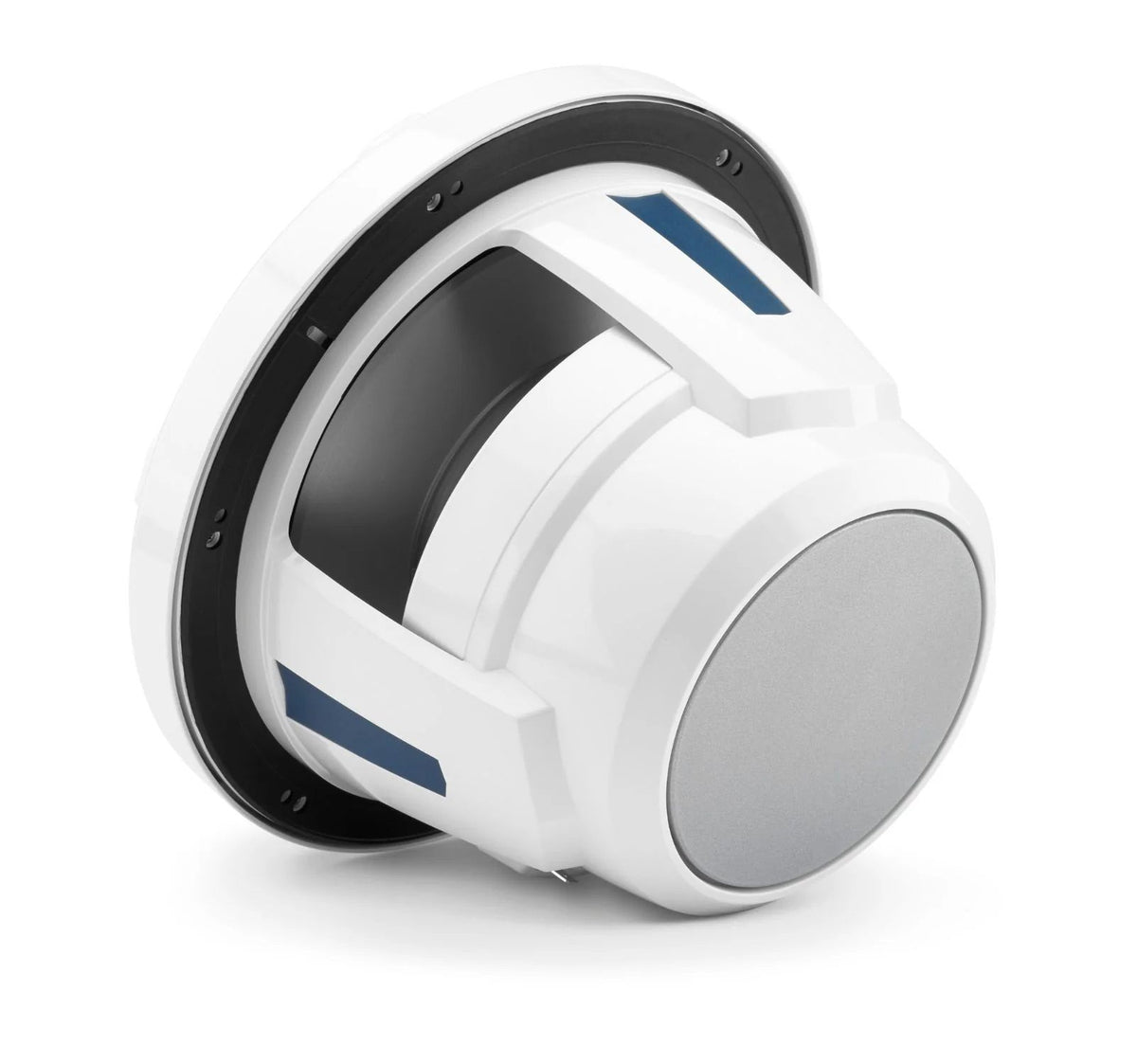 JL Audio M6 10" Marine Subwoofer w/Gloss White Sport Grille & Transflective™ LED Lighting - M6-10W-S-GwGw-i-4