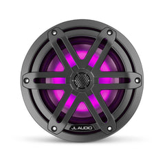 JL Audio M3 Series 6.5" Marine Coaxial Speakers w/Grey Metallic Sport Grilles w/RGB LED Lighting - M3-650X-S-Gm-i