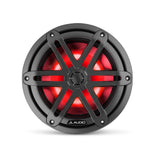 JL Audio M3 Series 7.7" Marine Coaxial Speakers w/Grey Metallic Sport Grilles w/RGB LED Lighting - M3-770X-S-Gm-i