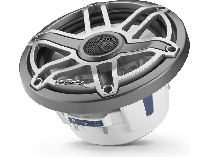 Altavoces coaxiales marinos JL Audio serie M6 de 7.7" con rejilla deportiva de titanio - M6-770X-S-GmTi