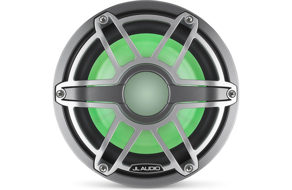 JL Audio M6 8" Marine Subwoofer w/Titanium Sport Grille & Transflective™ LED Lighting - M6-8IB-S-GmTi-i-4