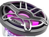 Subwoofer marino JL Audio M6 de 10" para bafle infinito con rejilla deportiva de titanio e iluminación LED Transflective™ - M6-10IB-S-GmTi-i-4