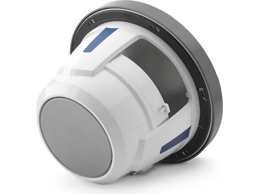 JL Audio M6 Series 8.8" Marine Coaxial Speakers w/Grey Metallic Sport Grille & Transflective™ LED Lighting - M6-880X-S-GmTi-i