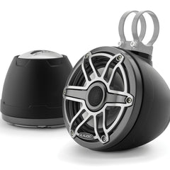 JL Audio M6 VeX™ Series 6.5" Enclosed Coaxial Speakers w/Titanium Sports Grilles - M6-650VEX-Mb-S-GmTi