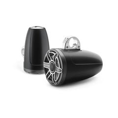 JL Audio M6 Series 8.8" Enclosed Tower Coaxial System w/Titanium Sport Grille - M6-880ETXv3-Sb-S-GmTi