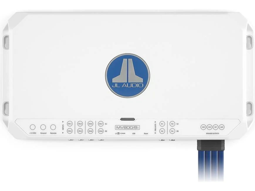 JL Audio MVI Series 800w 8 Channel Amplifier w/Integrated DSP - MV800/8i