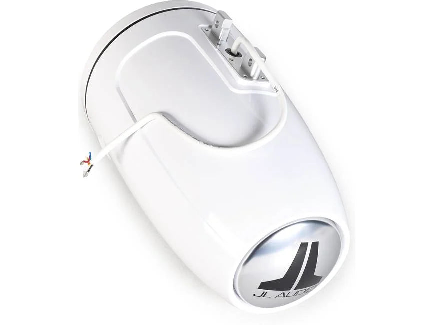 JL Audio M6 Series 8.8" Enclosed Tower Coaxial System w/Gloss White Classic Grille - M6-880ETXv3-Gw-C-3Gw