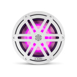 JL Audio M3 Series 7.7" Marine Coaxial Speakers w/Gloss White Sport Grilles w/RGB LED Lighting - M3-770X-S-Gw-i