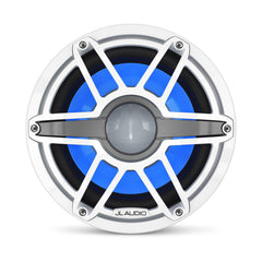 JL Audio M6 10" Marine Infinite-Baffle Subwoofer w/Gloss White Sport Grille & Transflective™ LED Lighting - M6-10IB-S-GwGw-i-4