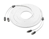 Cable RCA de audio marino de 2 canales y 25' de JL Audio - XMD-WHTAIC2-25