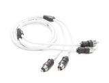 Cable RCA de audio marino de 2 canales y 3' JL Audio - XMD-WHTAIC2-3