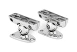 A pair of deck mounting fixtures for ETXv2 and ETXv3 models.