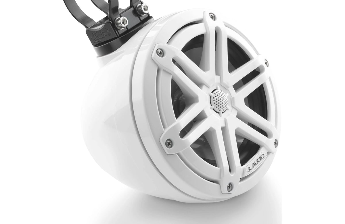 JL Audio M3 VeX™ Series 6.5" Enclosed Coaxial Speakers w/White Sports Grilles - M3-650VEX-Gw-S-Gw
